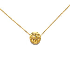 Sequin Jewelry- Sliding Evil Eye Talisman Necklace 🧿✨